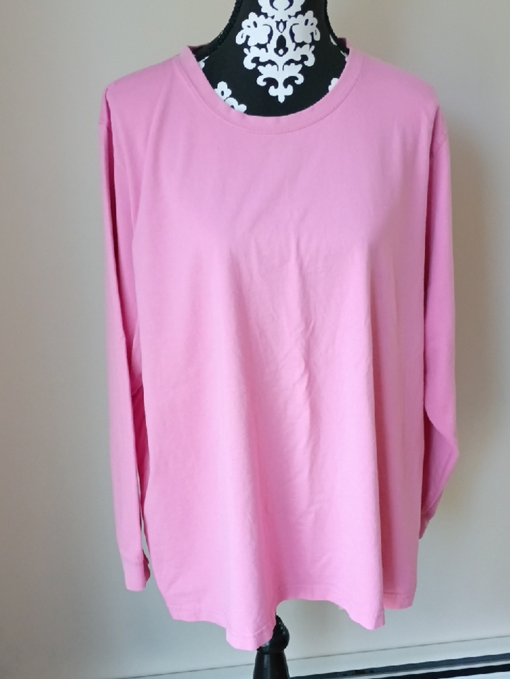 L.L. Bean Women’s Long Sleeve Crewneck Top - Pink